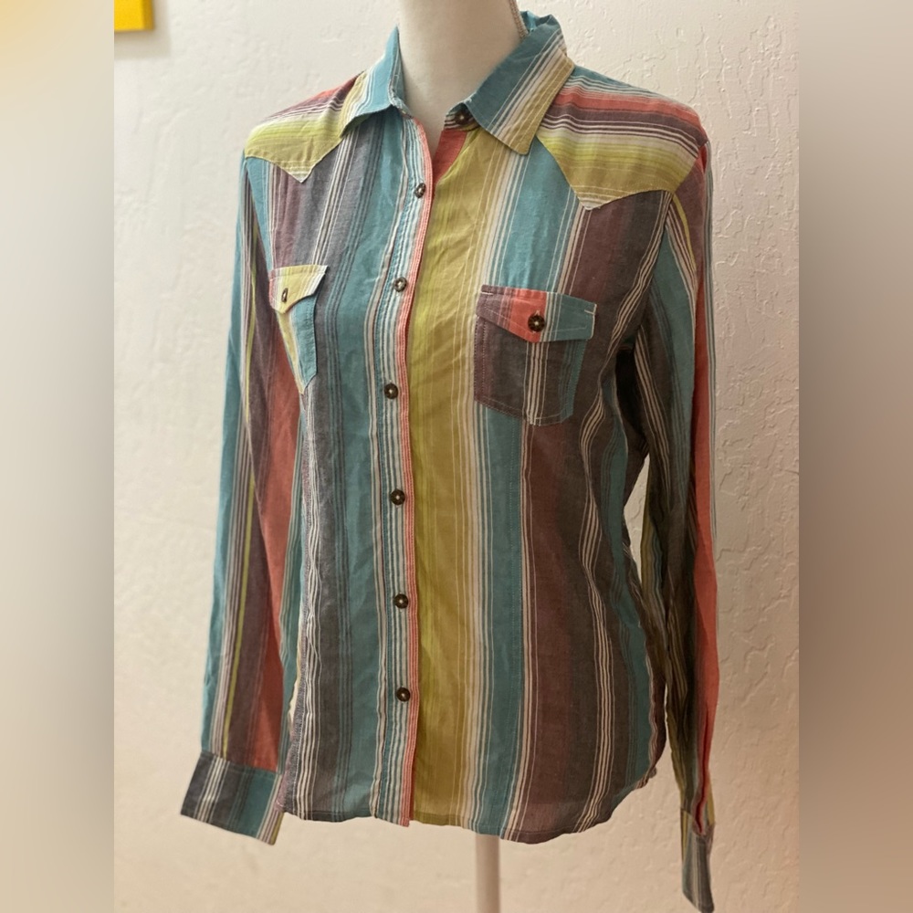 Panhandle White Label striped shirt